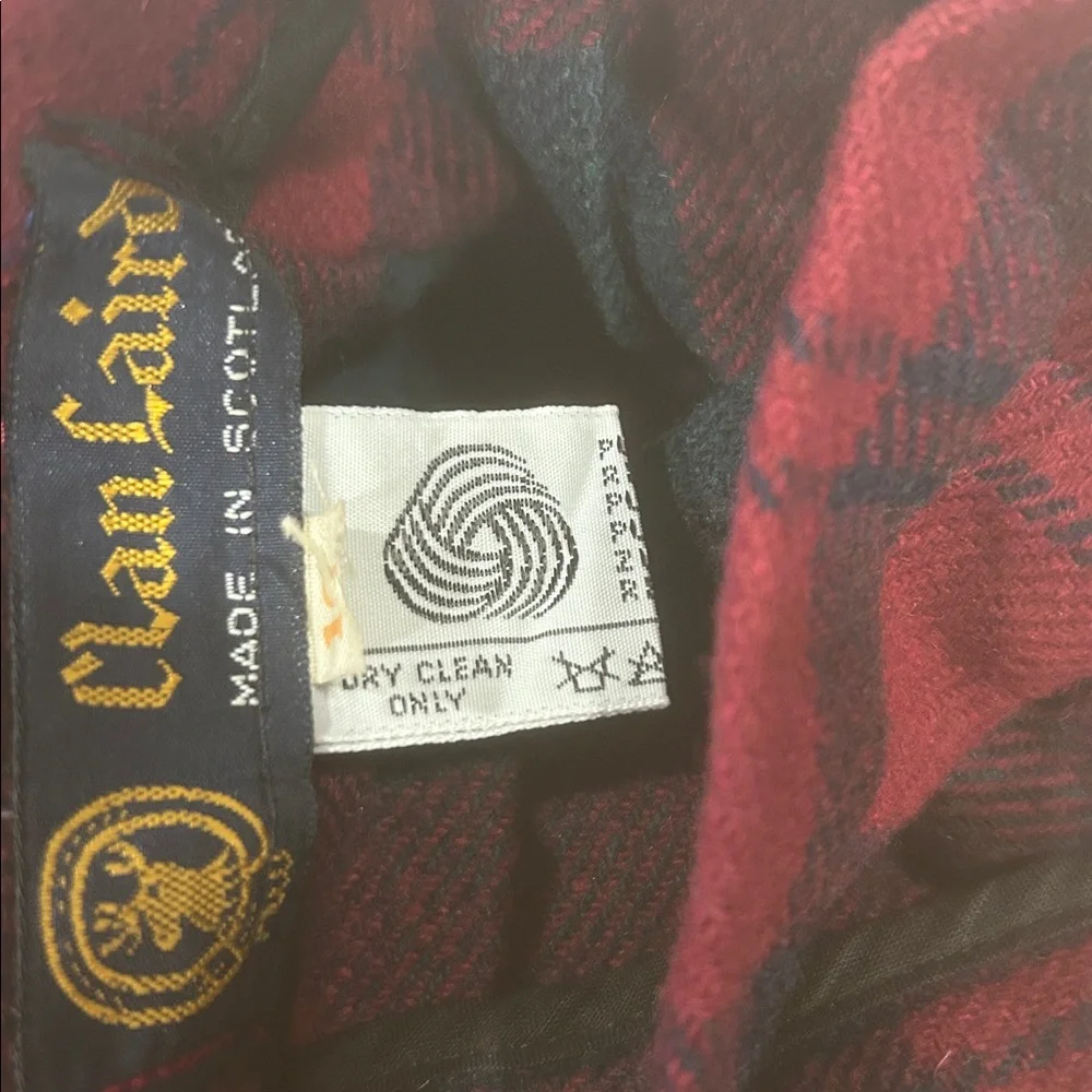 Clan laird skirt kilt womens size 8/10 vintage set 2 red green blue ivory multi - Picture 6 of 15